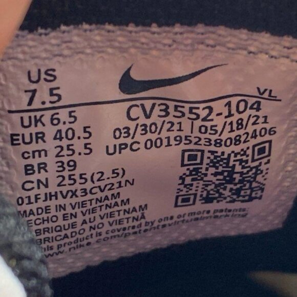 Nike Alpha Huarache Elite 3 Low White Baseball Cleats CV3552-104 Men’s Size 7.5 - Picture 13 of 13